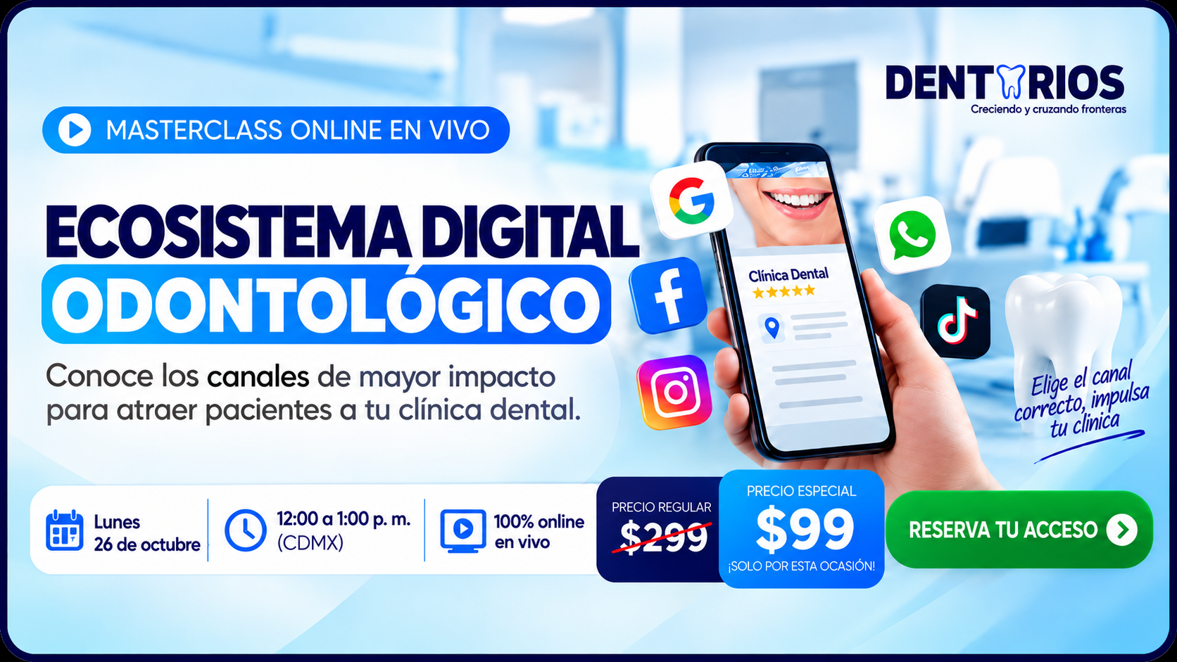 Portada del curso Masterclass de Ecosistema Digital Odontológico 2026